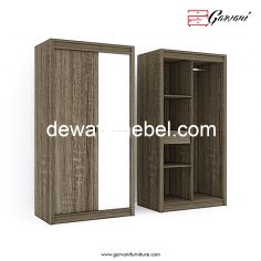 Lemari Pakaian 2 Pintu Ukuran 105 - Garvani ROSEBAY 2P / Alphina Oak